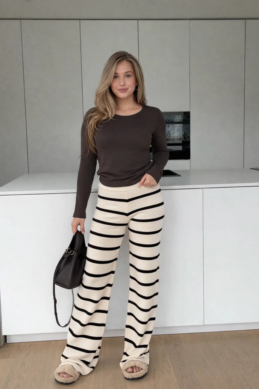 Beatriz — Pantalón Rayas Wide Leg