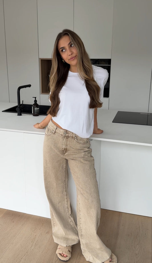 Andrea — Vaquero Wide Leg Caramelo