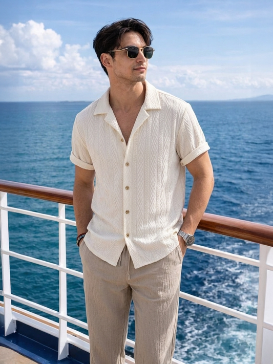 Rodrigo — Conjunto Camisa y Pantalón Textura Trenzada
