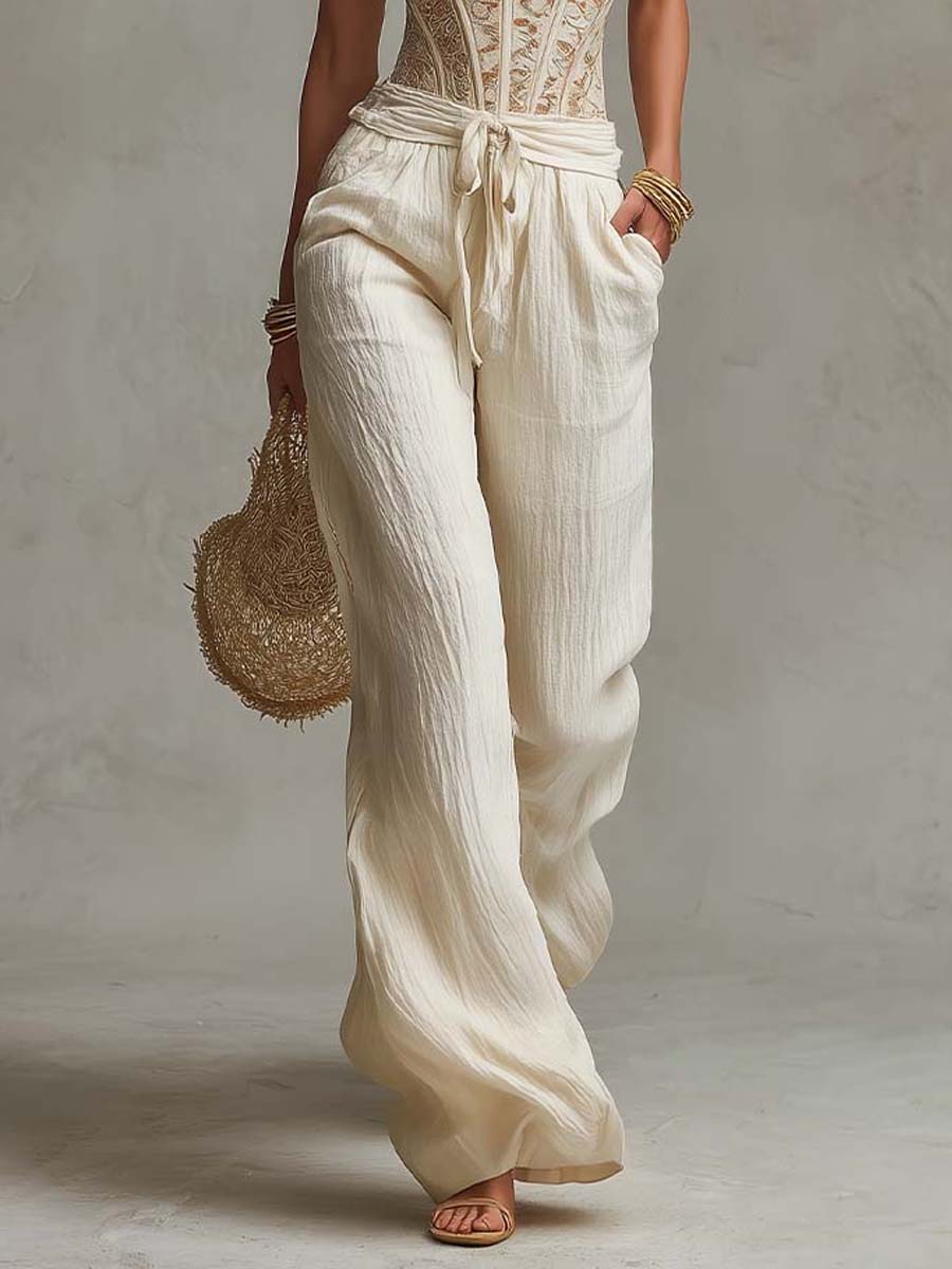 Alba — Conjunto Corsé y Pantalón Boho