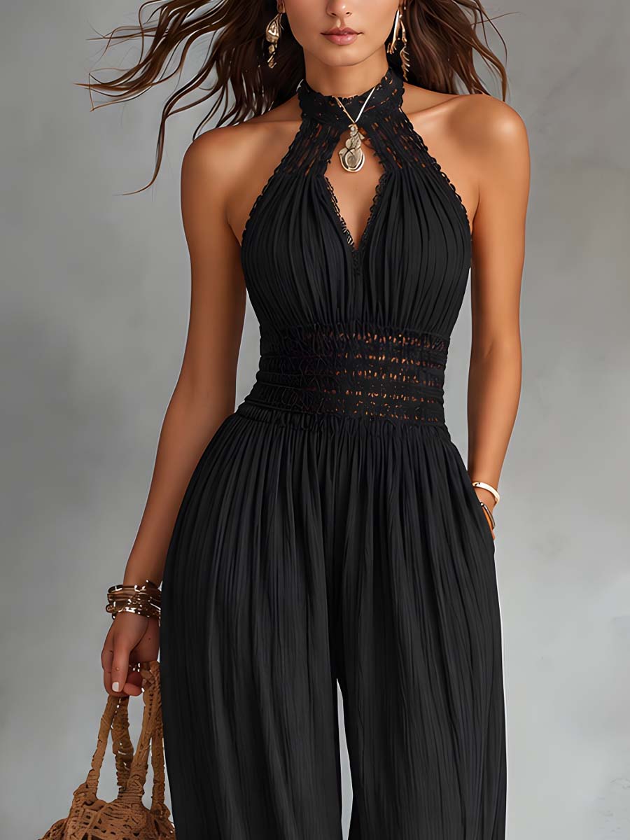 Sofía — Mono Halter Encaje Boho