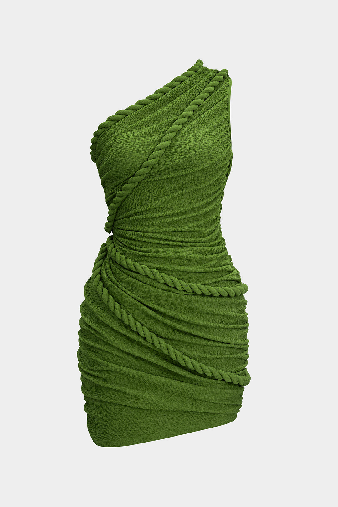 Amelia — Vestido Mini Asimétrico Drapeado