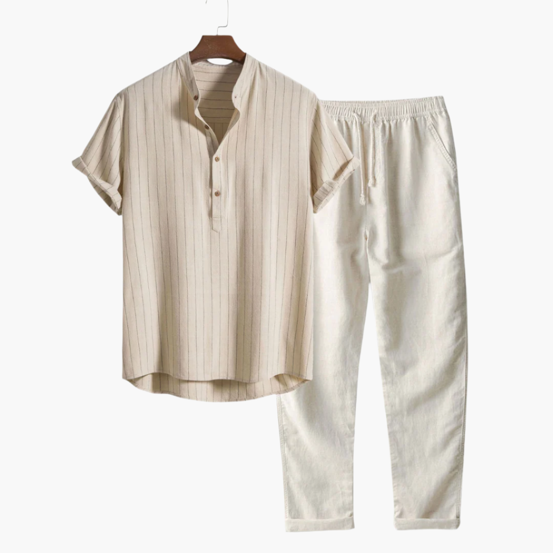 Cristian — Conjunto Camisa Rayas y Pantalón