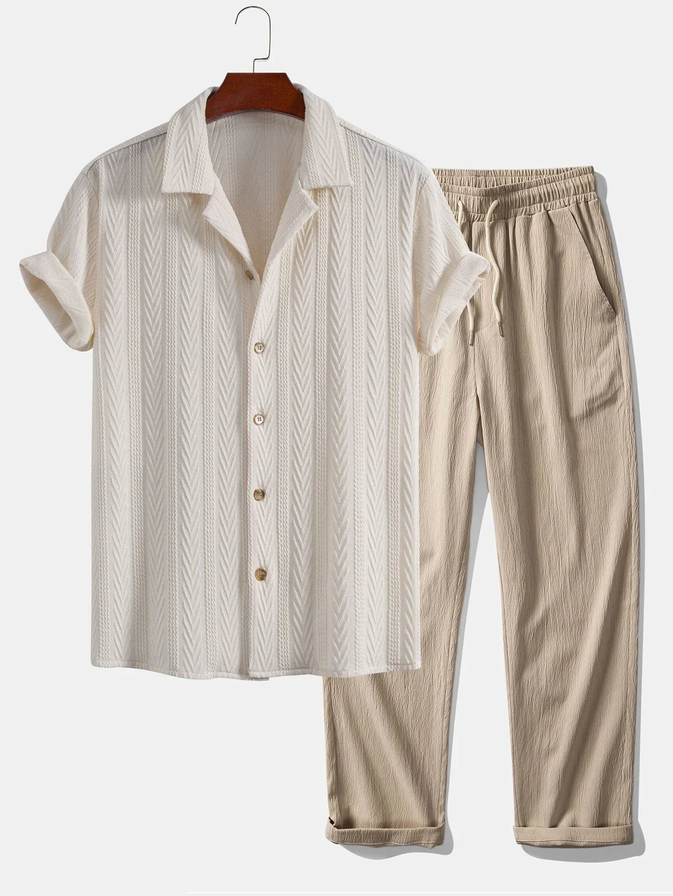 Rodrigo — Conjunto Camisa y Pantalón Textura Trenzada