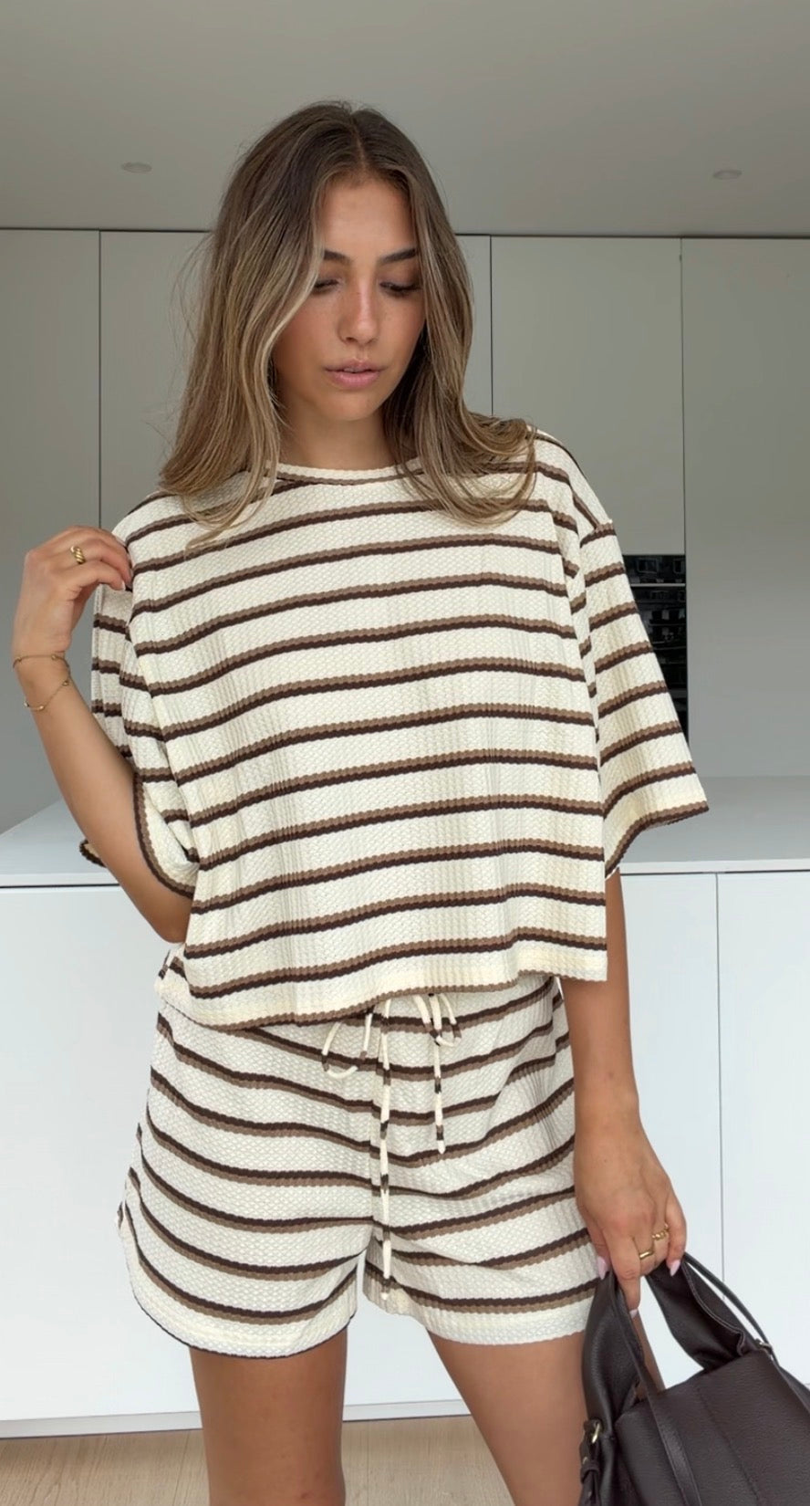 Inés — Conjunto Camiseta y Short Rayas