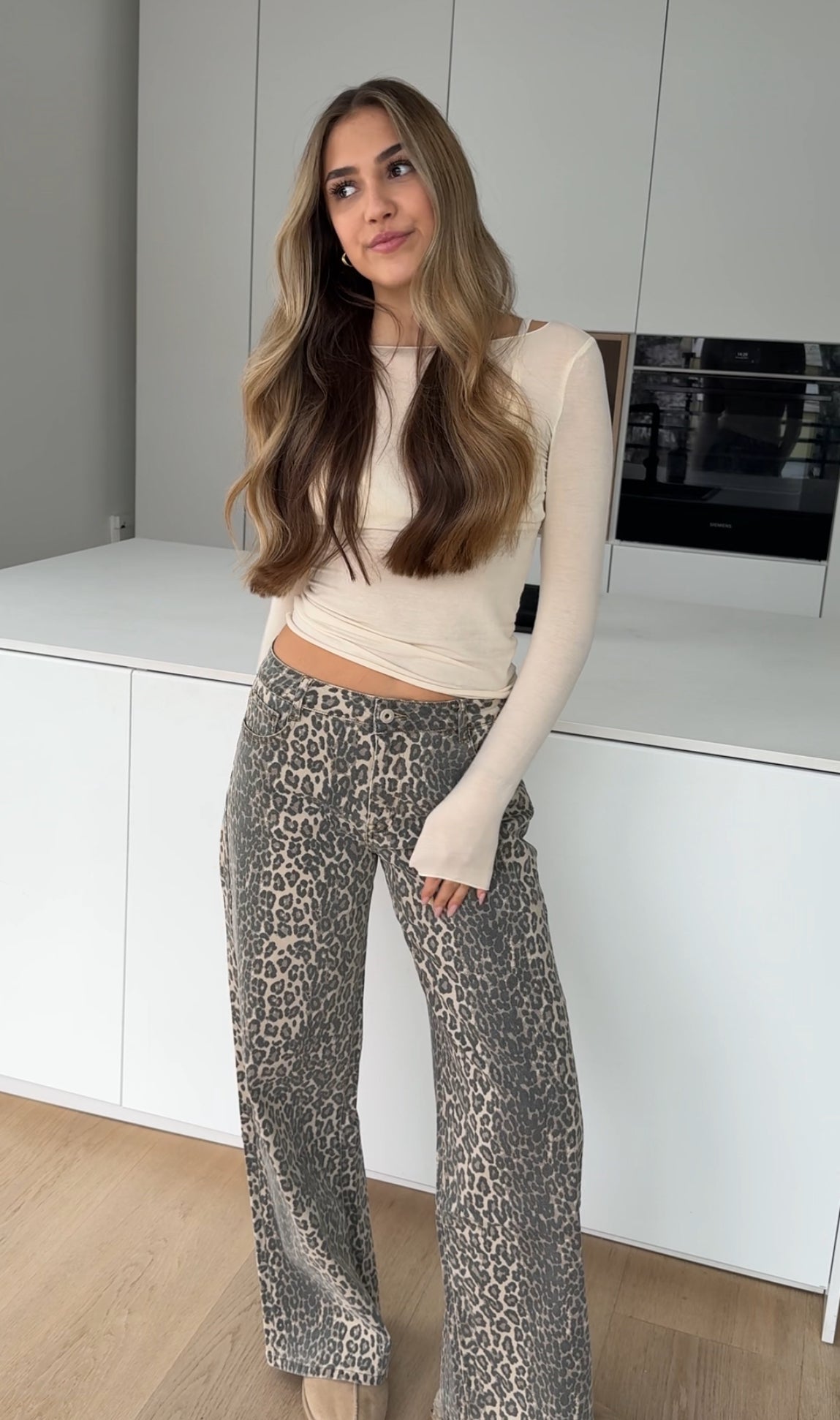 Pilar — Vaquero Wide Leg Leopardo