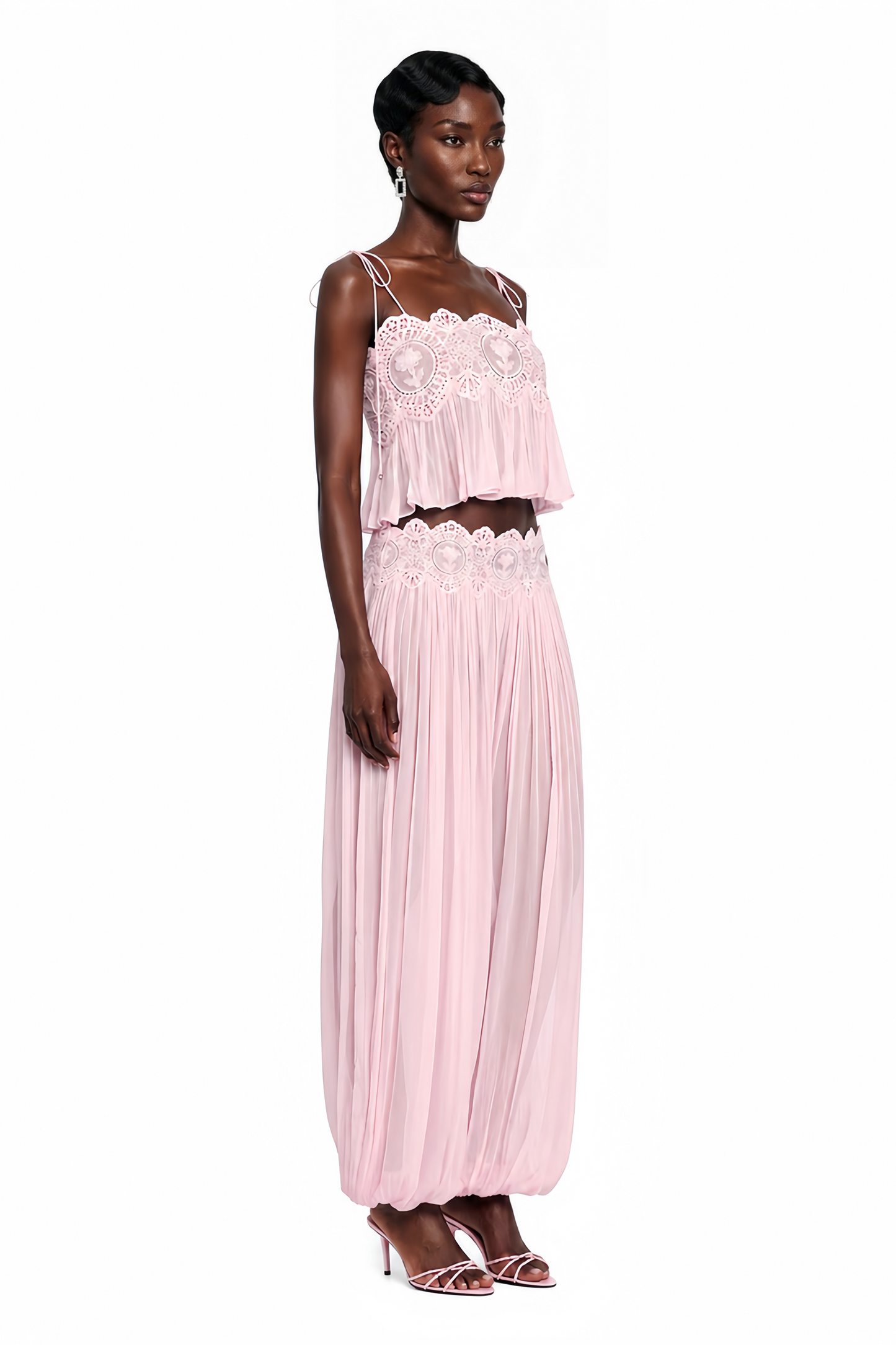 Kamila — Conjunto Top Volante y Pantalón Palazzo