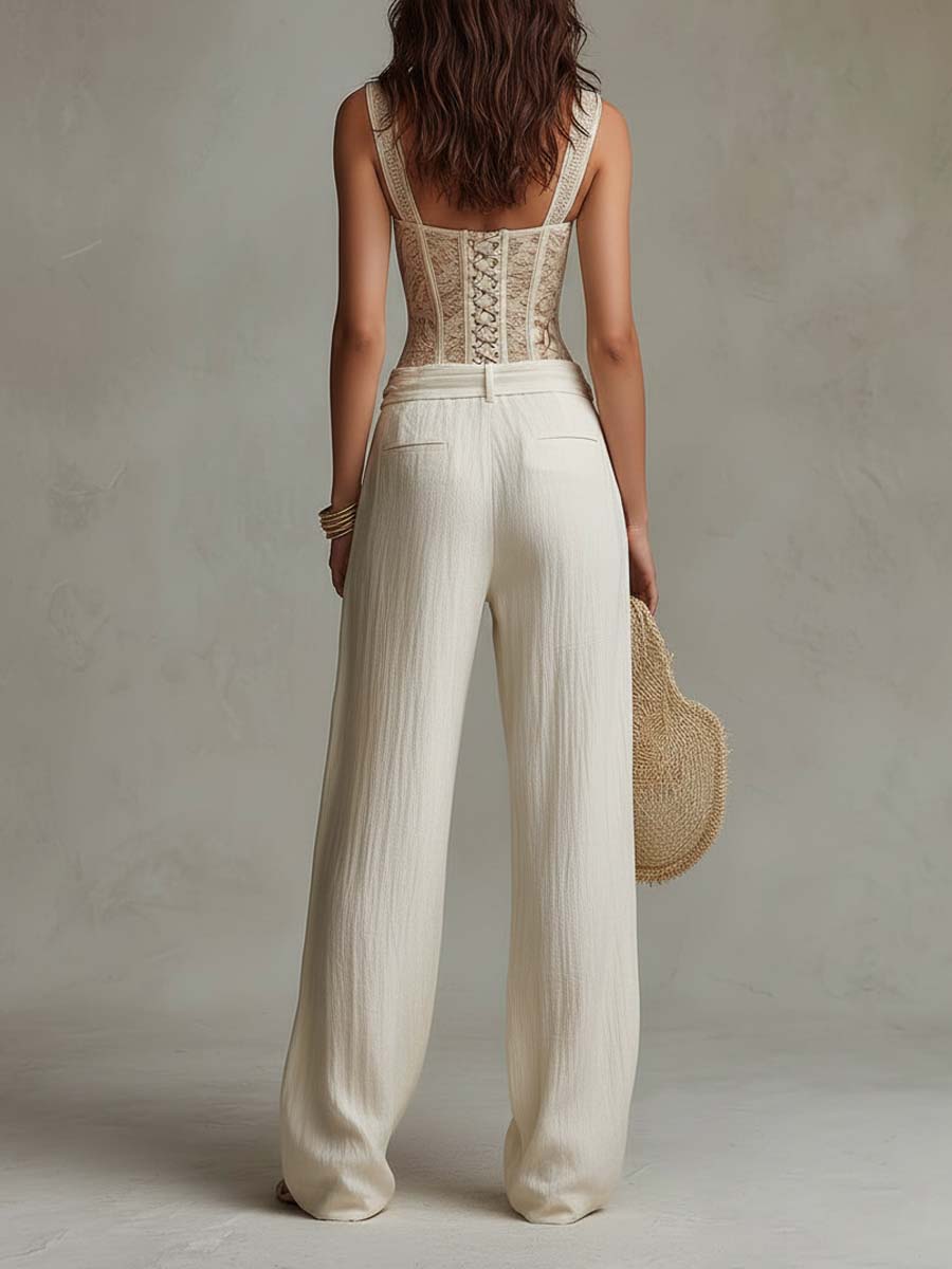 Alba — Conjunto Corsé y Pantalón Boho