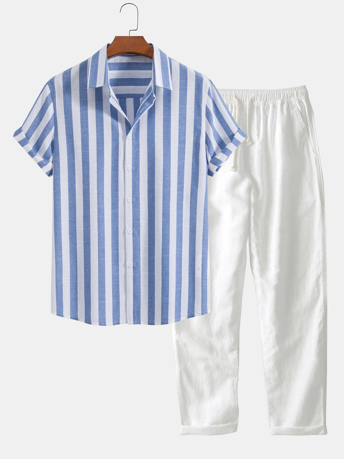 Alejandro — Conjunto Camisa Rayas y Pantalón