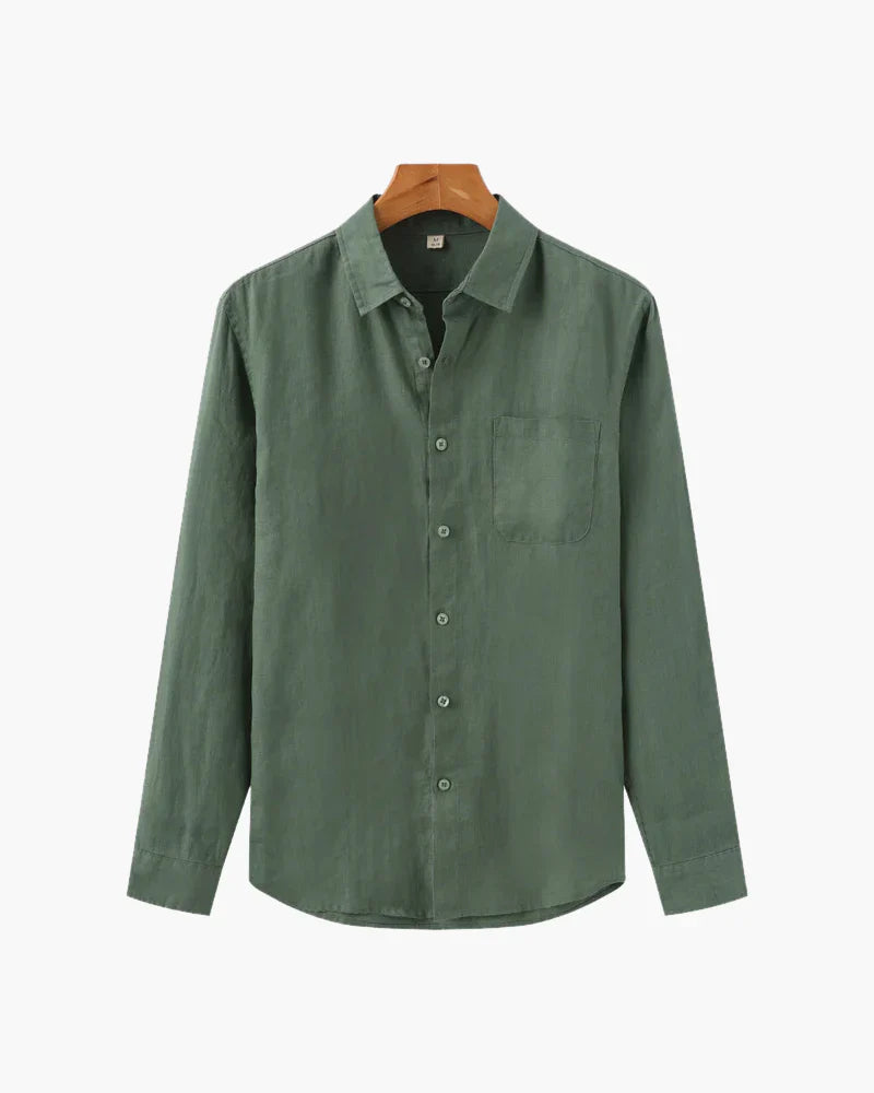 Adrián — Camisa Old Money Manga Larga