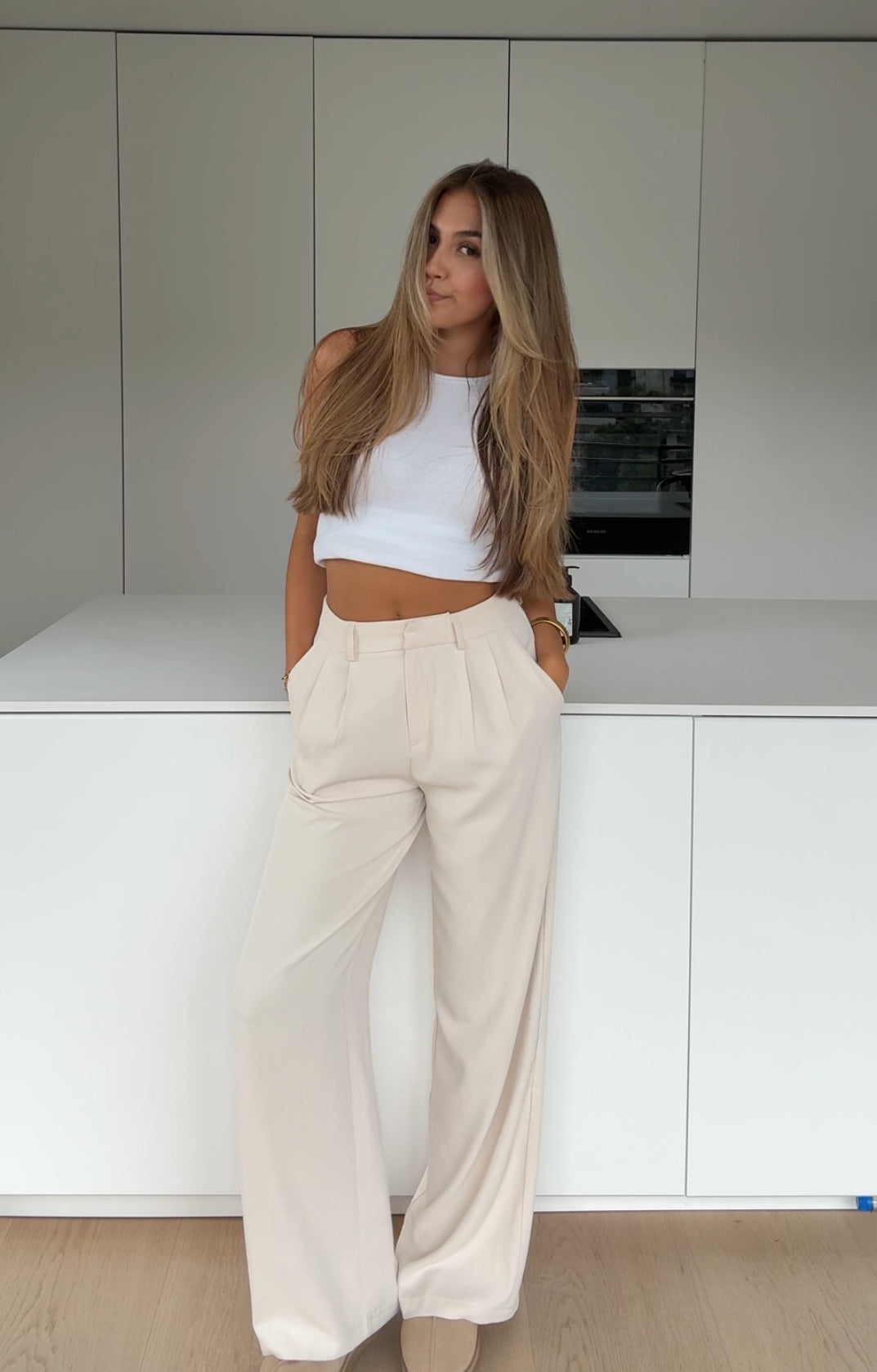 Cristina — Pantalón Sastre Vainilla