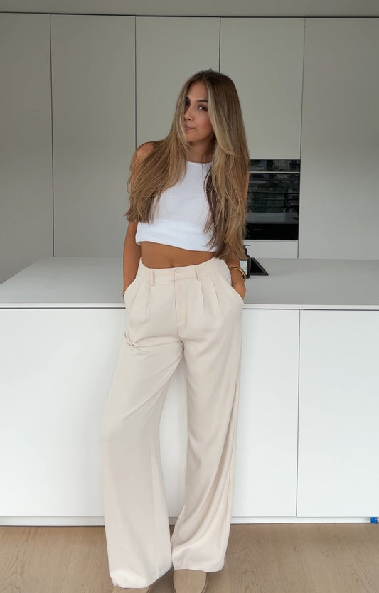 Cristina — Pantalón Sastre Vainilla