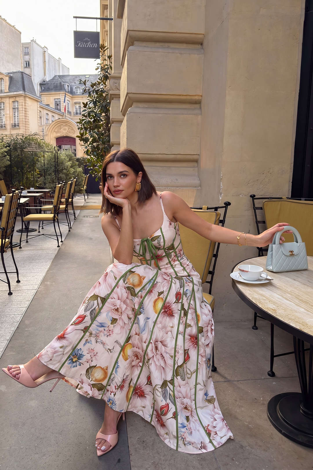 Lea — Vestido Corsé Estampado Floral