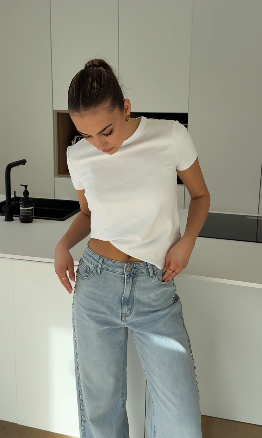 Ainhoa — Vaquero Wide Leg Claro
