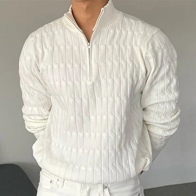 Pedro — Jersey Cuello Alto Media Cremallera