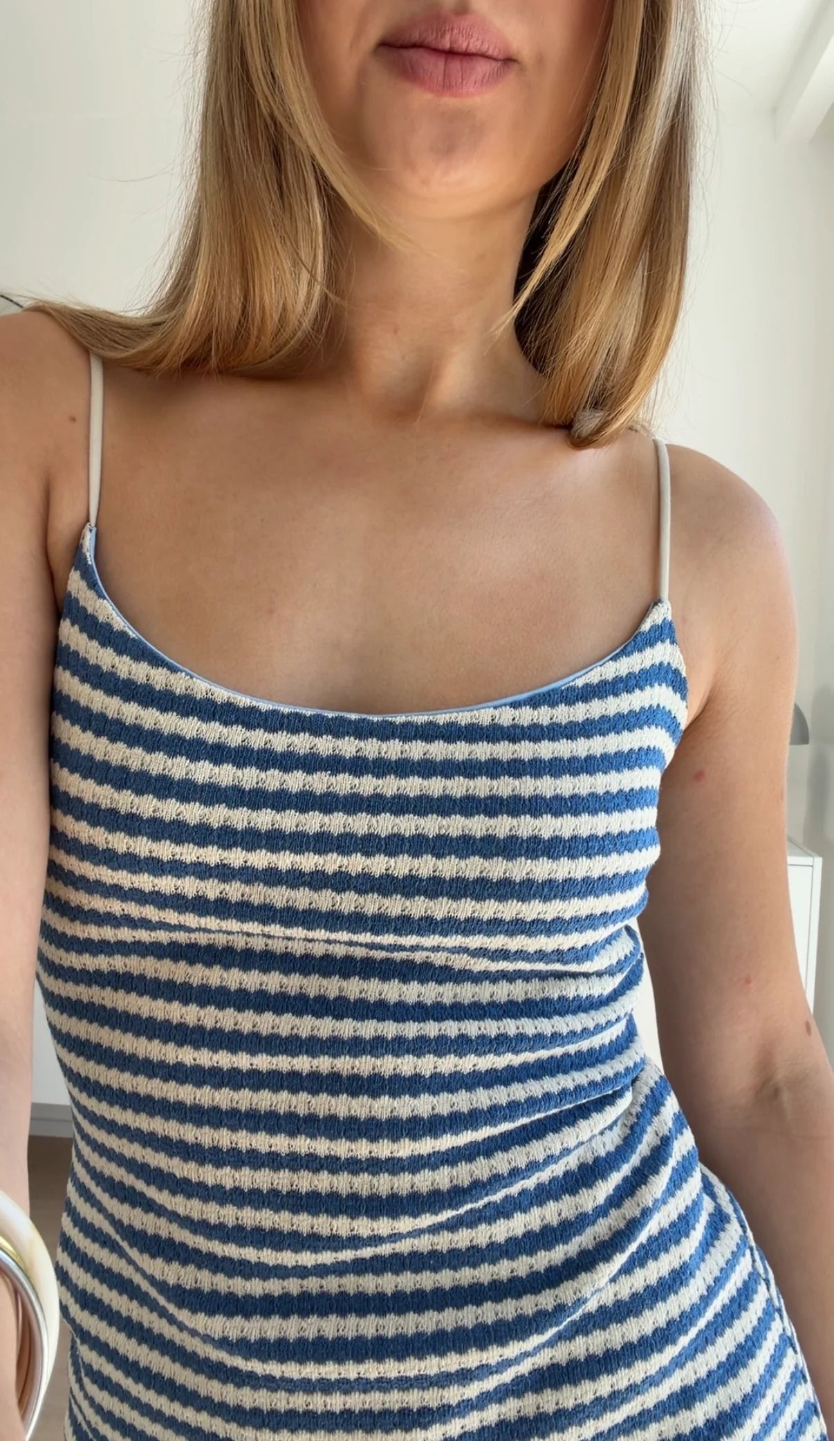 Julia — Vestido Midi Punto Rayas