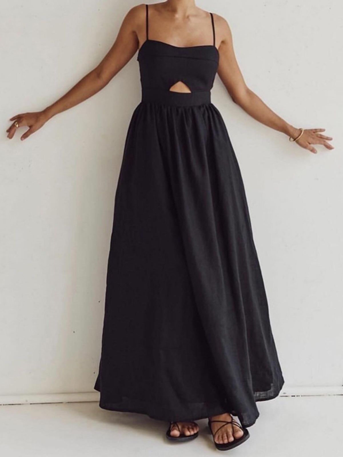 María — Vestido Largo Escote Corazón
