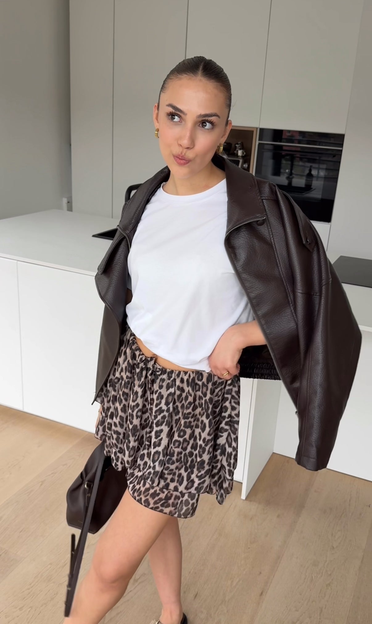 Alicia — Falda Evasé Animal Print