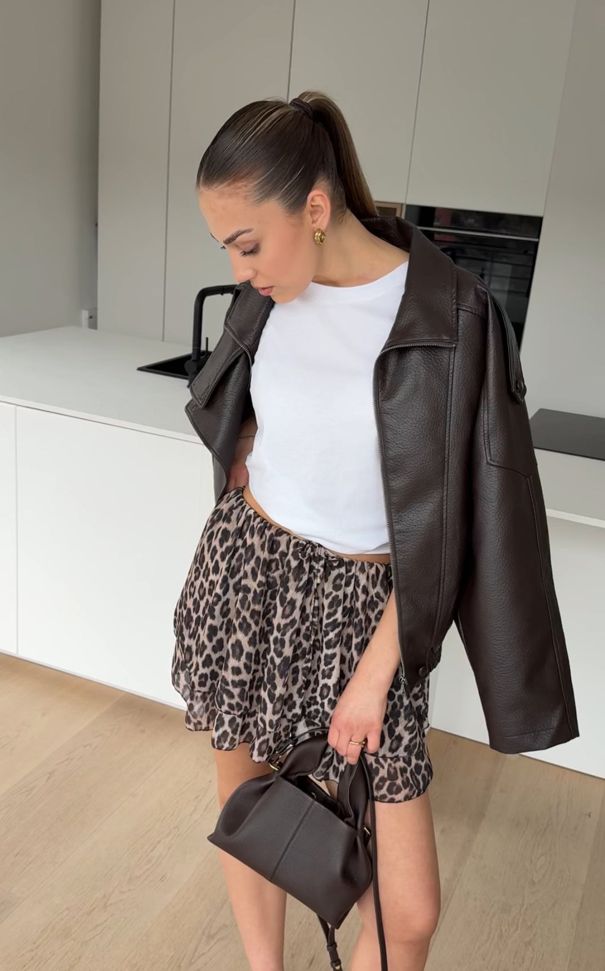 Alicia — Falda Evasé Animal Print