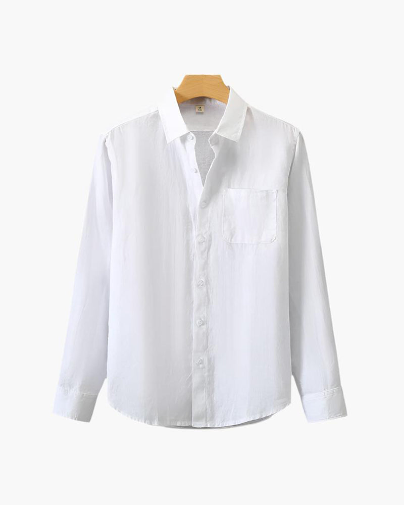 Adrián — Camisa Old Money Manga Larga