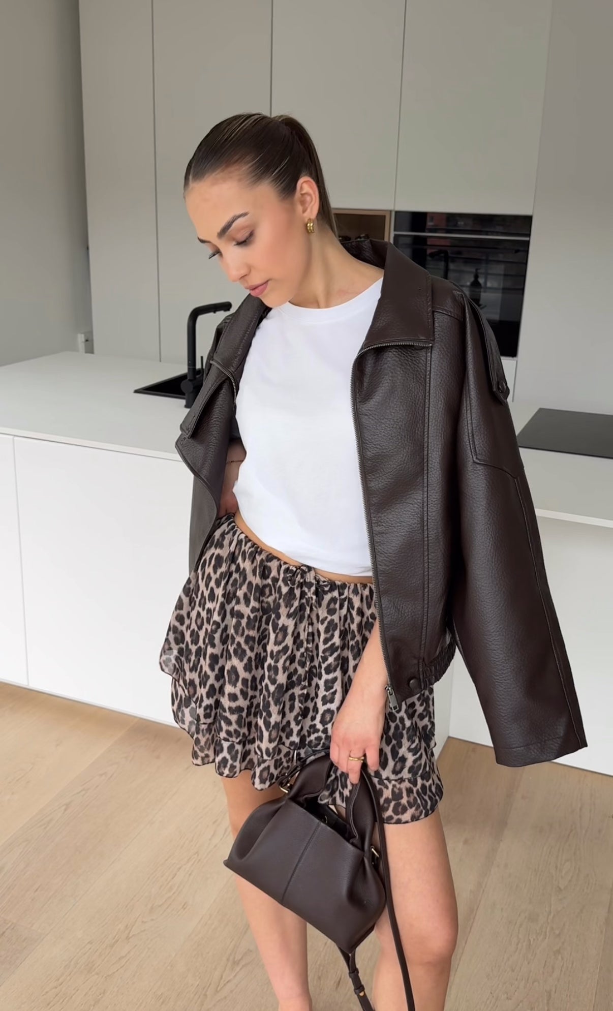 Alicia — Falda Evasé Animal Print