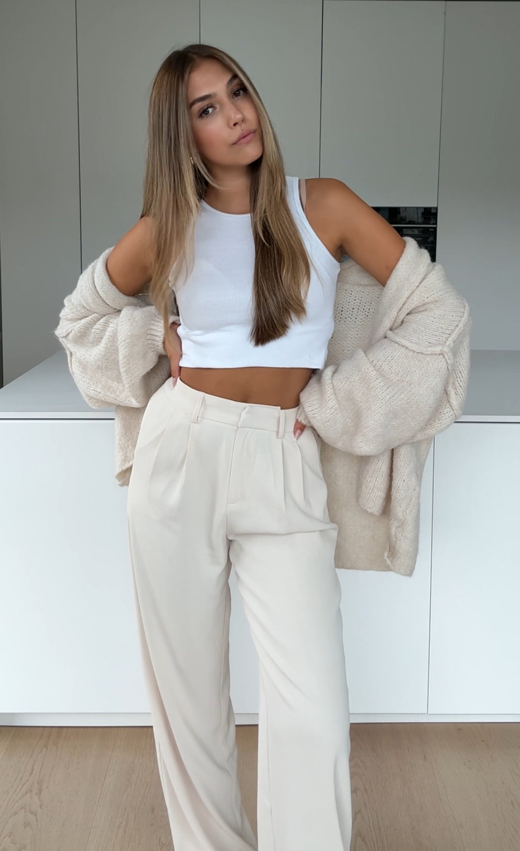 Cristina — Pantalón Sastre Vainilla