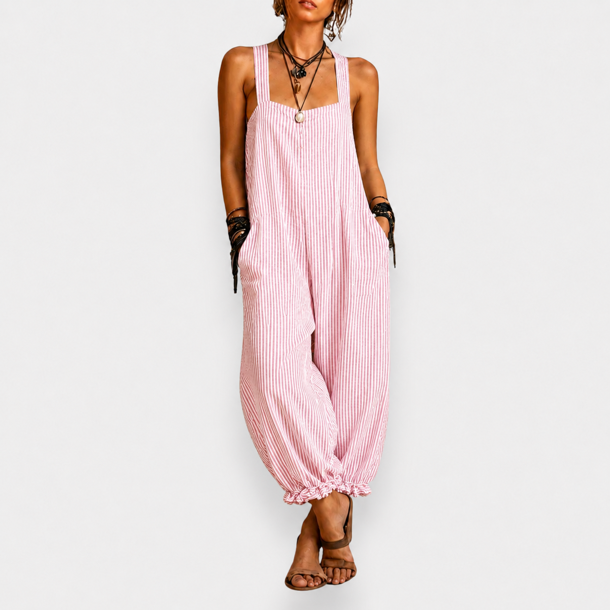 Elena — Mono Bohemio de Rayas