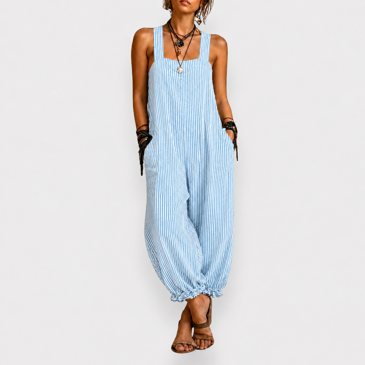 Elena — Mono Bohemio de Rayas
