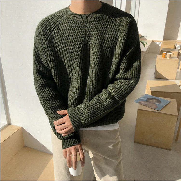 Javier — Jersey Punto Cuello Redondo