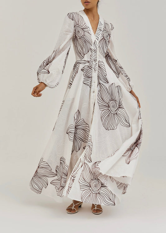 Valentina — Vestido Corsé Estampado Floral