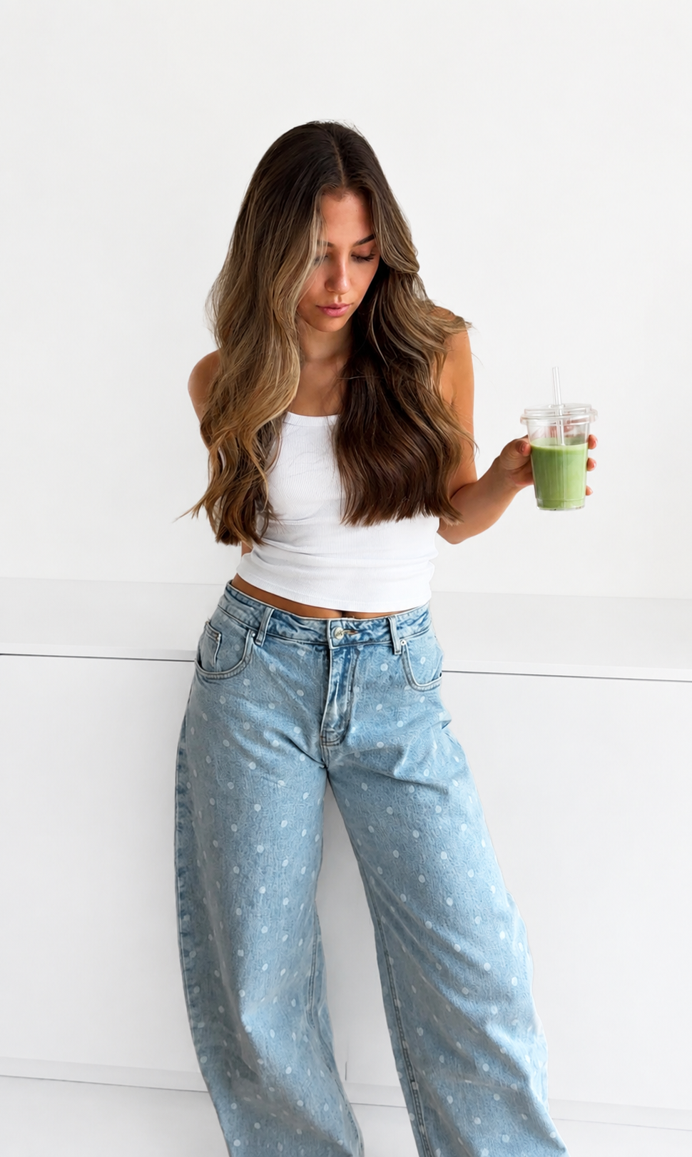 Mar — Vaquero Wide Leg Topos