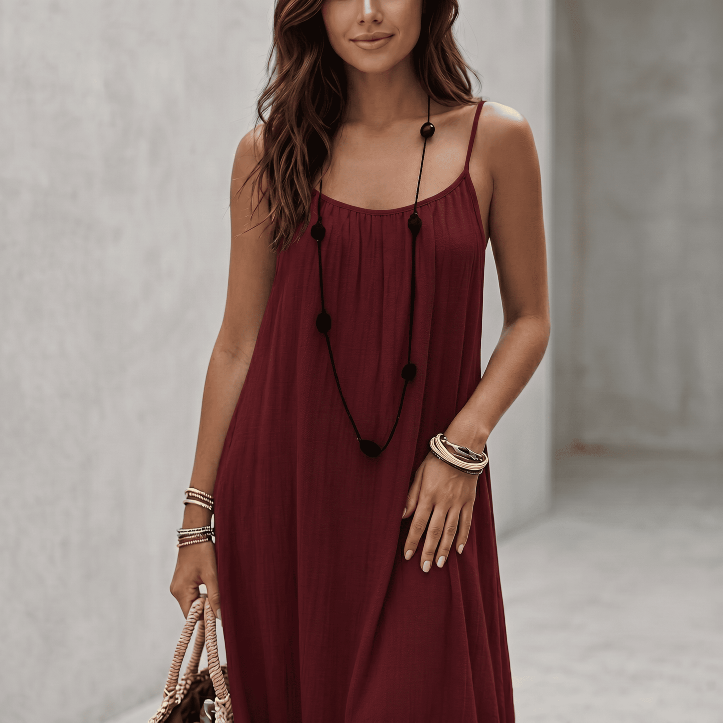 Nora — Vestido Maxi Tirantes Holgado