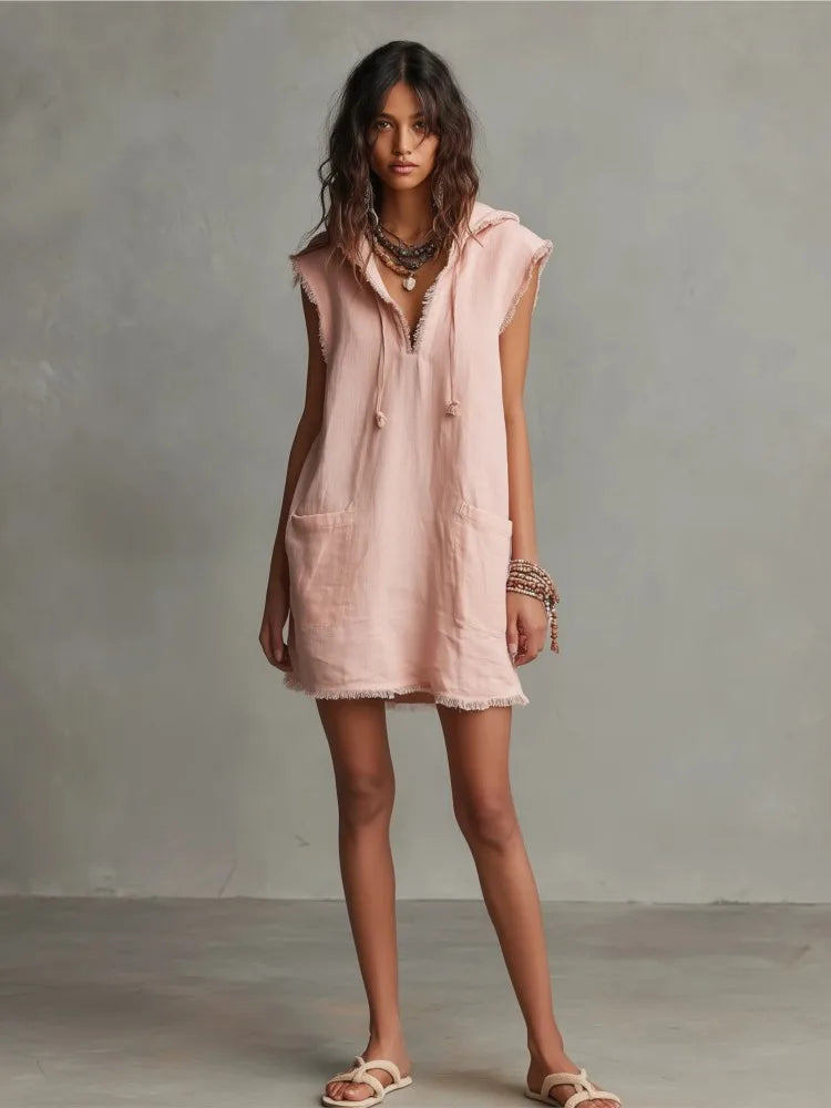 Roxy — Vestido Mini con Capucha