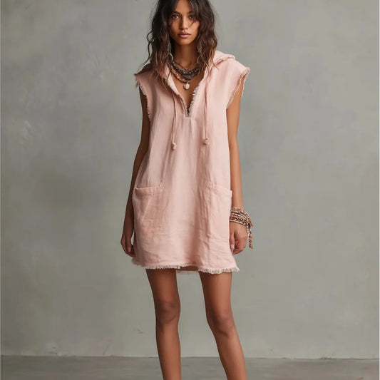 Roxy — Vestido Mini con Capucha