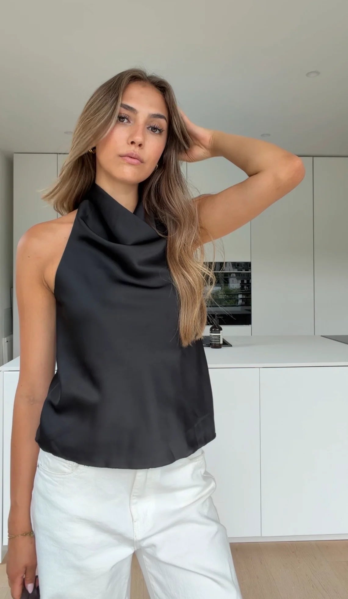 Carmen — Top Satinado Halter