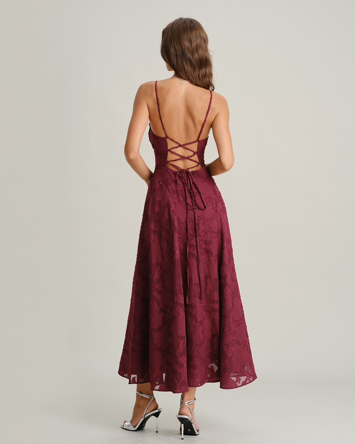 Evelyn — Vestido Maxi Espalda Cruzada