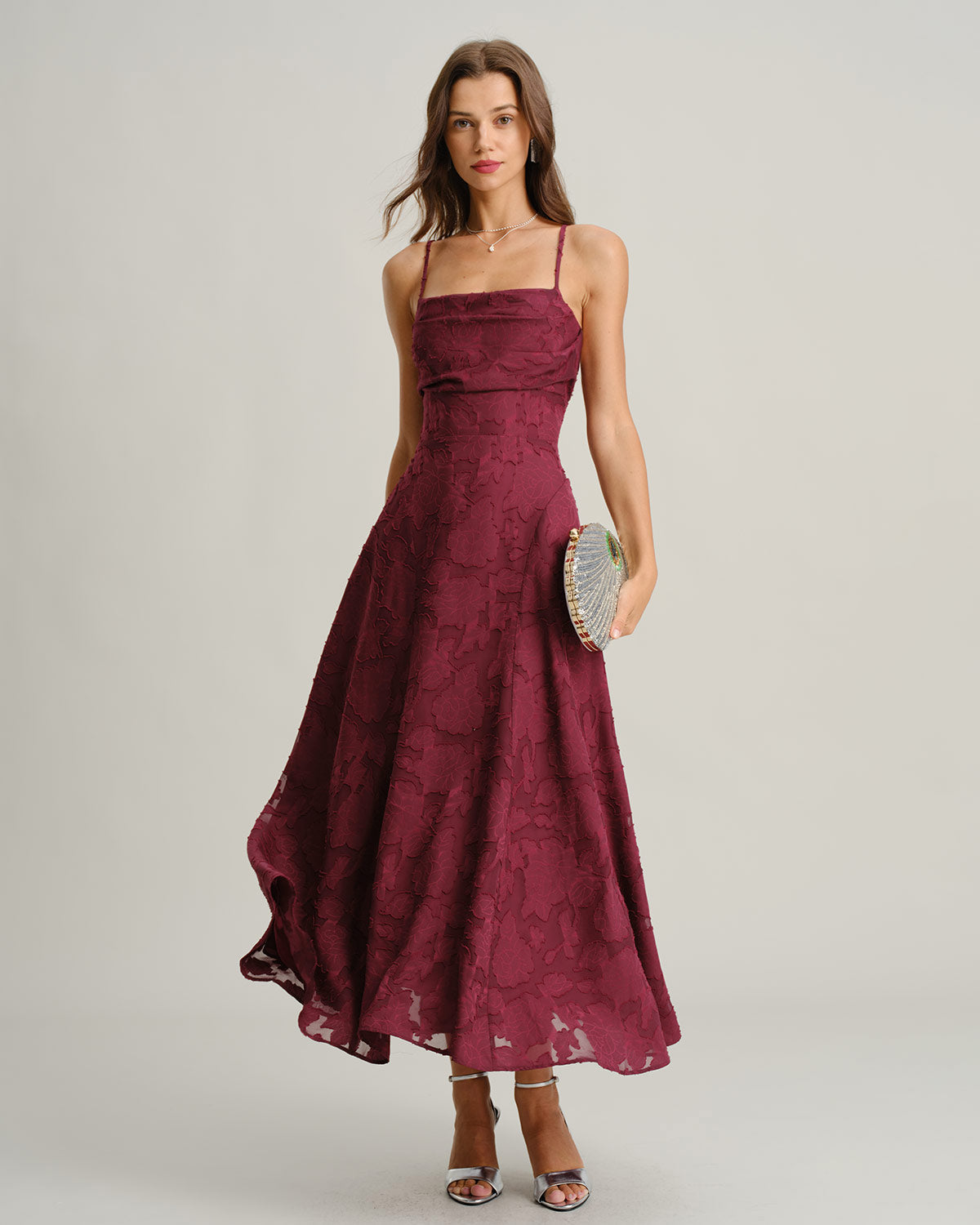 Evelyn — Vestido Maxi Espalda Cruzada