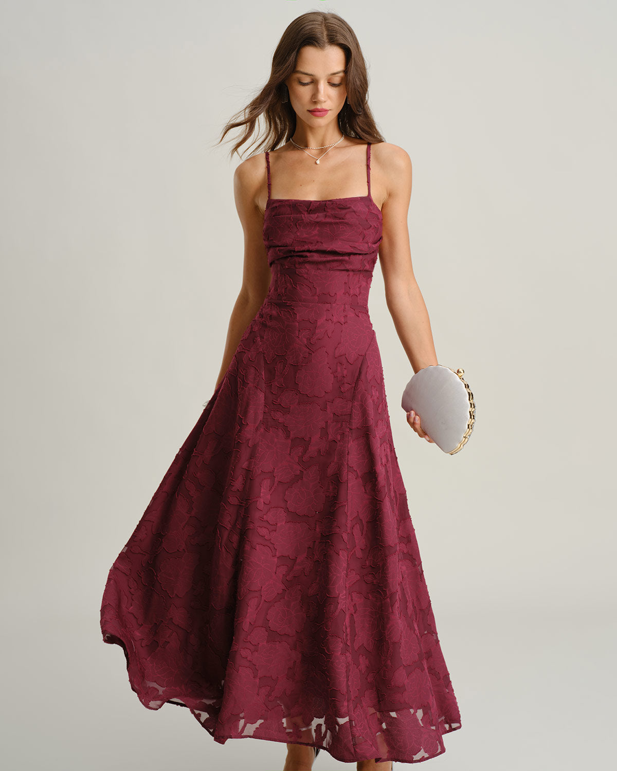 Evelyn — Vestido Maxi Espalda Cruzada
