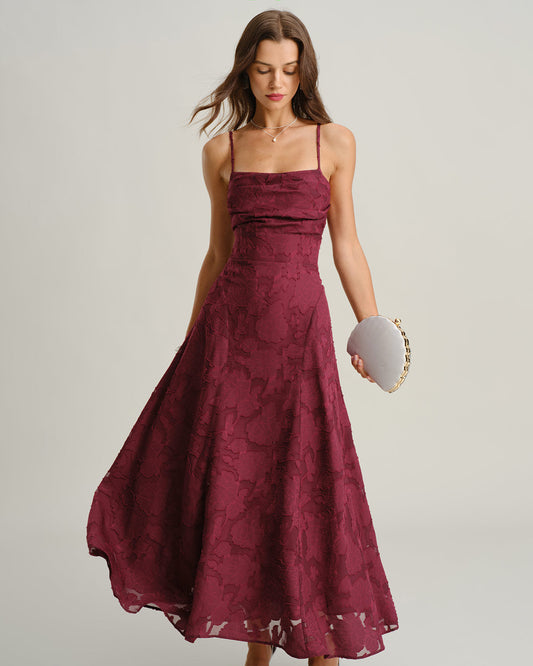 Evelyn — Vestido Maxi Espalda Cruzada